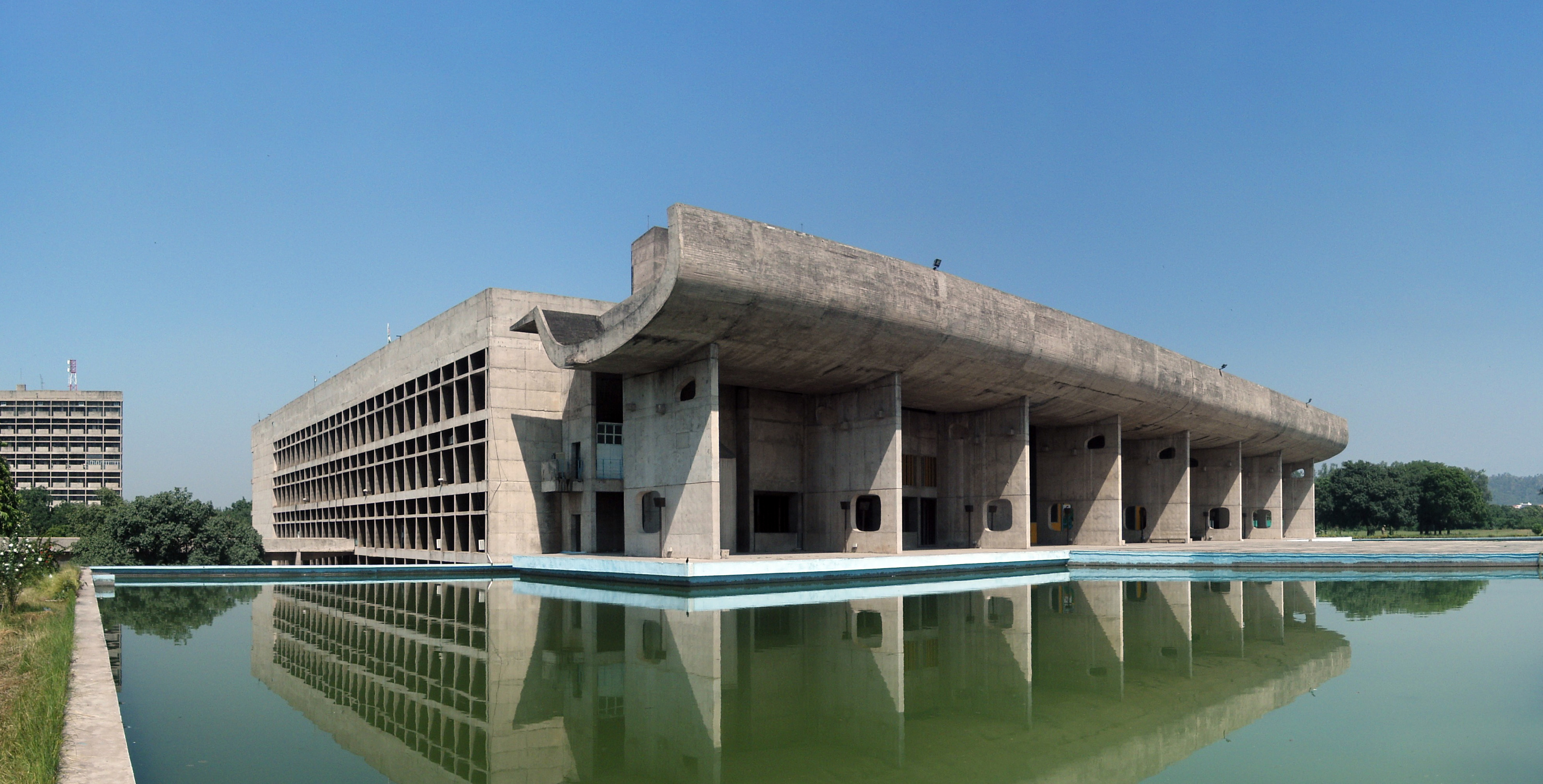 Chandigarh Assembly Palace Le Corbusier 