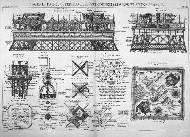 Torre_Eiffel_Detalles_Plantas