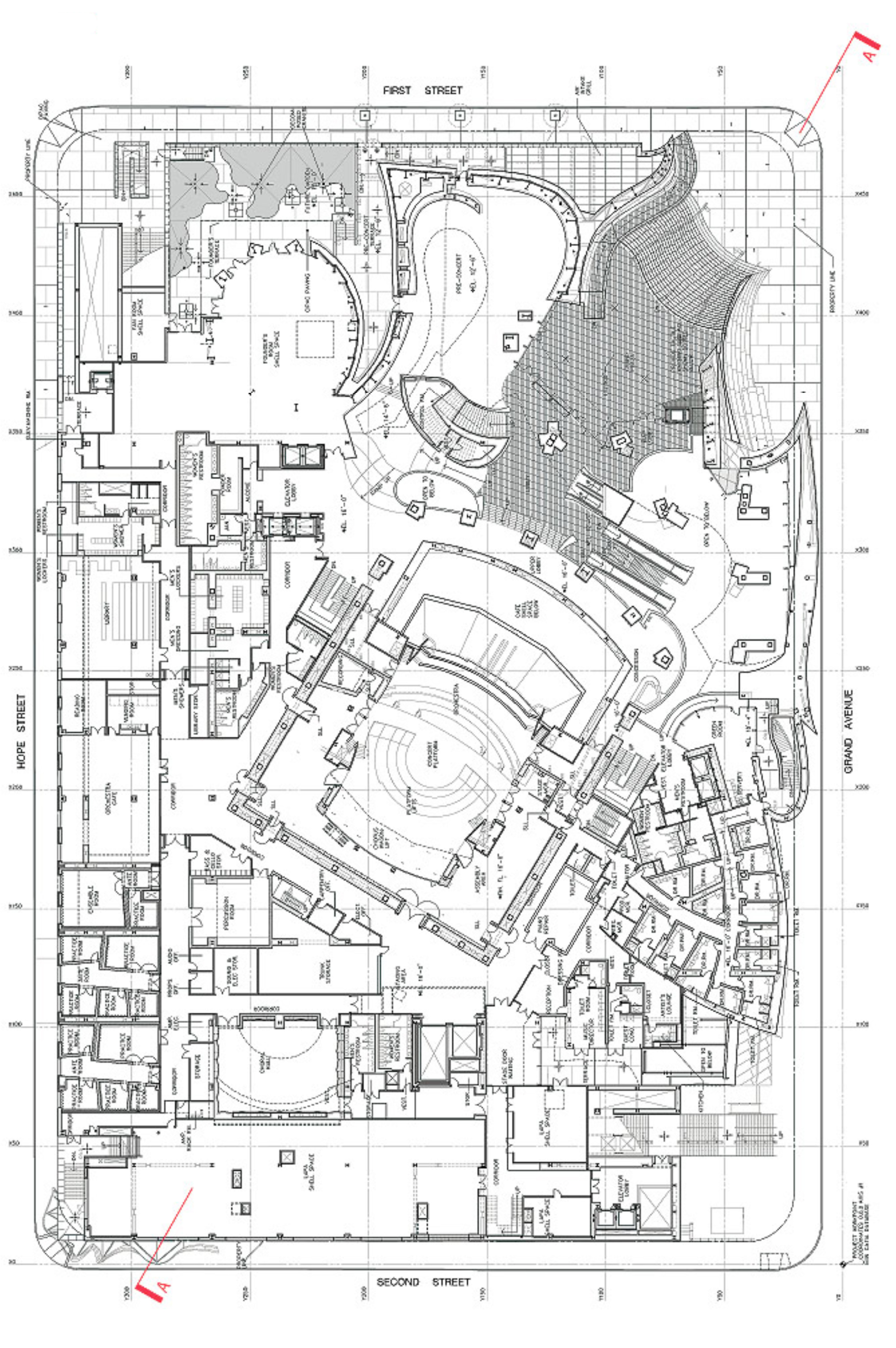 Walt Disney Concert Hall Data Photos Plans Wikiarquitectura