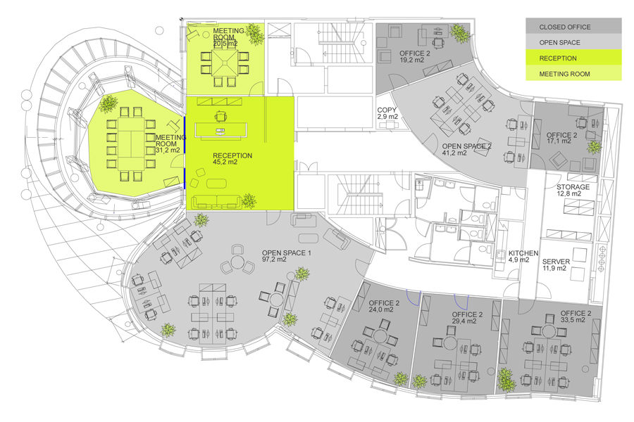 dancing house plan WikiArquitectura