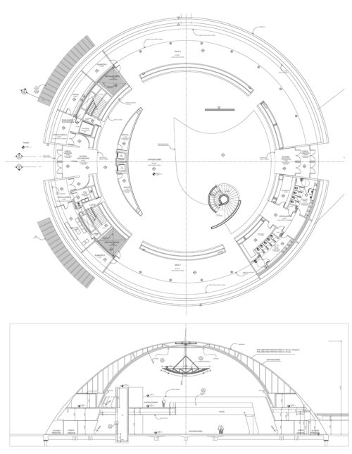 CCN planta y sec museo - WikiArquitectura